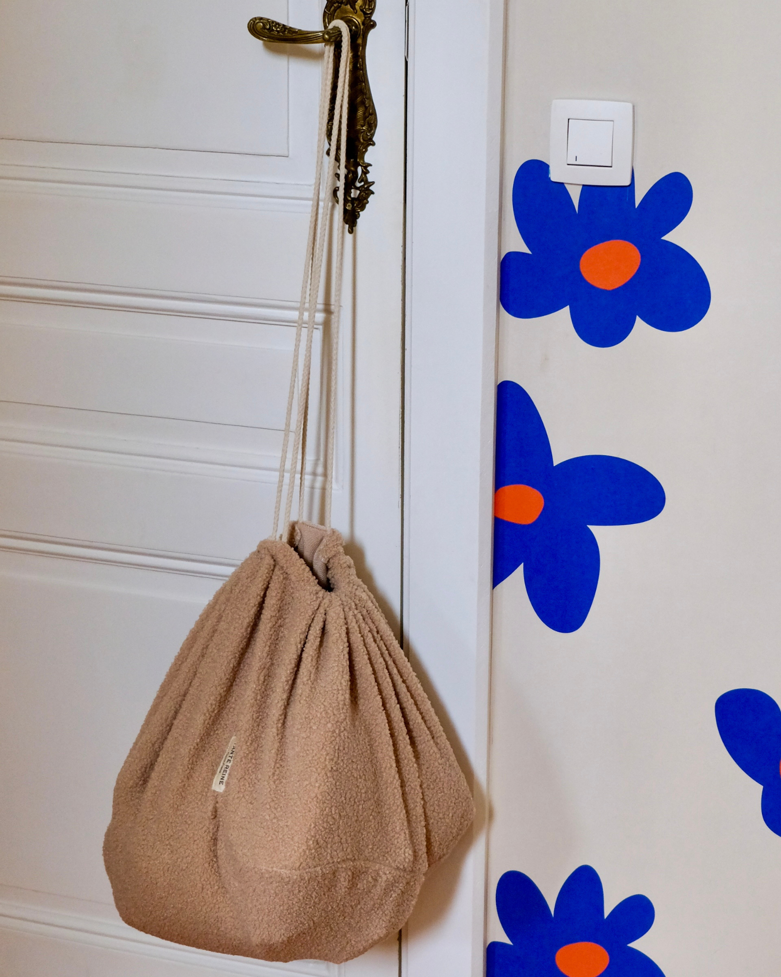 Pochette à Couches Et Lingettes Motif Ours – Organisateur Réutilisable Lavable – Pour Sac à Langer Ou Poussette